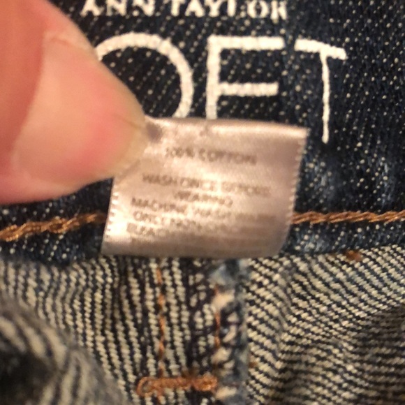 Ann Taylor Loft size 2P Boyfriend 100% Cotton Jeans - Picture 6 of 6
